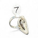 Dendritic Opal Solid 925 Sterling Silver Ring 7