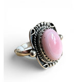 Pink Conch Solid 925 Sterling Silver Ring 8