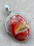 Mookaite Jasper Solid 925 Sterling Silver Pendant
