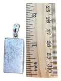 White Scolecite Solid 925 Sterling Silver Pendant