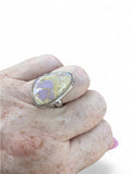 Phosphosiderite Solid 925 Sterling Silver Ring 7.5