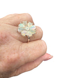 Ethiopian Opal Solid 925 Sterling Silver Ring 7.5
