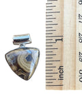 Schalenblend Sphalerite, Wurtzite Pyrite & Galena Solid 925 Sterling Silver Pendant