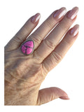 Kingman Cherry Blossom Dahlia Solid 925 Sterling Silver Ring 7
