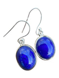 Blue Lapis Solid 925 Sterling Silver Earrings