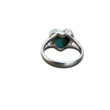 HEART Blue Lapis Solid 925 Sterling Silver Ring 9