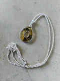 Green Baltic Amber Solid 925 Sterling Silver Necklace