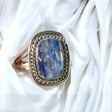 Blue Kyanite Solid 925 Sterling Silver Ring