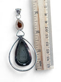 Pyrite Silver Overlay Pendant