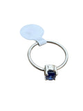 Blue Sapphire Solid 925 Sterling Silver Stack Ring 5