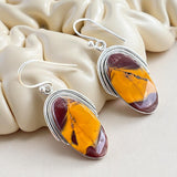 Mookaite Jasper Solid 925 Sterling Silver Earrings