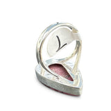 Rhodonite Solid 925 Sterling Silver Ring 7
