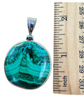 Malachite Solid 925 Sterling Silver Pendant