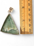 Aquamarine Silver Overlay Pendant