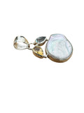 Pearl Multi-Stone Solid 925 Sterling Silver Pendant