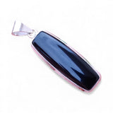 Black Onyx Solid 925 Sterling Silver Pendant