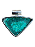 Malachite & Peridot Solid 925 Sterling Silver Pendant