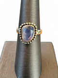 Lavender Quartz Solid 925 Sterling Silver Ring 9