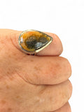 Indonesian Red Marcasite Solid 925 Sterling Silver Ring 5