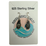 Prehnite Solid 925 Sterling Silver Earrings