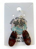 Red Brecciated Jasper Solid 925 Sterling Silver Earrings