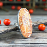 Maligano Jasper Solid 925 Sterling Silver Ring 8