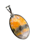Bumblebee Jasper Solid 925 Sterling Silver Pendant