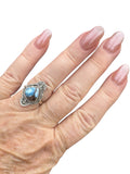 Golden Hills Solid 925 Sterling Silver Ring 6.5