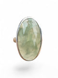 Prehnite Solid 925 Sterling Silver Ring 8