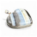 HEART Owyhee Opal Solid 925 Sterling Silver Pendant