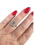 Herkimer Diamond Solid 925 Sterling Silver Ring 6
