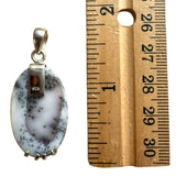 Dendritic Opal Solid 925 Sterling Silver Pendant