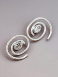 Herkimer Diamond Solid 925 Sterling Silver stud Earrings