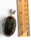 Labradorite Silver Overlay Pendant