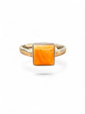 Spiny Oyster Solid 925 Sterling Silver Ring – Size 8