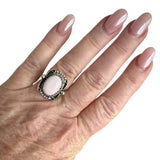 Pink Conch Solid 925 Sterling Silver Ring 6