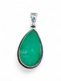 Chrysoprase Solid 925 Sterling Silver Pendant