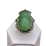 Green Adventurine Solid 925 Sterling Silver Ring