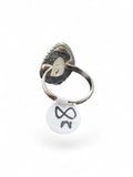 Gold Rutilated Quartz Solid 925 Sterling Silver Ring 8.5