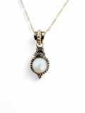 Freshwater Pearl Solid 925 Sterling Silver Pendant with chain