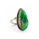 Kingmaker Peacock Dahlia Solid 925 Sterling Silver Ring 5