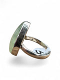 Prehnite Solid 925 Sterling Silver Ring 9