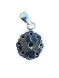 Blue Lapis & Pearl Solid 925 Sterling Silver Pendant