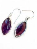 Amethyst Solid 925 Sterling Silver Earrings