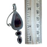 Amethyst Solid 925 Sterling Silver Pendant