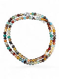 Mixed Stone 4 mm beaded Necklace