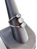 Rainbow Moonstone Solid 925 Sterling Silver Ring 9