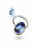 Kingman Violet Dahlia Solid 925 Sterling Silver Ring 9