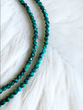 Malachite 2 mm Beaded Necklace