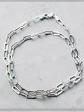 20 inch Solid 925 Sterling Silver Paperclip Chain Necklace